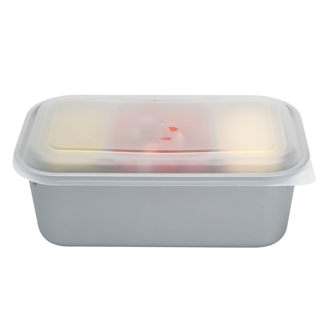 Futura 15 oz Clear Plastic Heavy Duty 3-Compartment Insert Tray - Fits 24, 34 and 44 oz Containers, Microwavable - 100 count box