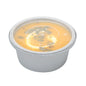 Futura 8 oz Silver Plastic Tamper-Evident Bowl - with Clear Lid, Microwavable - 4 1/4" x 3 1/4" x 1 3/4" - 100 count box