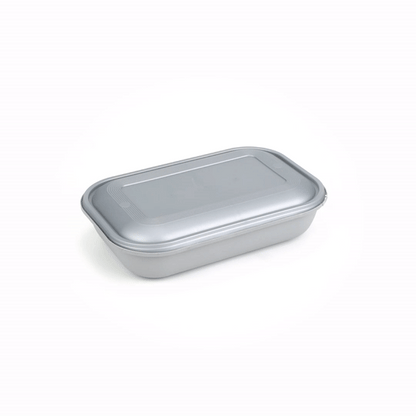 Futura 34 oz Matte Gray Plastic Tamper-Evident Take Out Container - with Lid, Microwavable - 8 3/4" x 6" x 2 1/4" - 100 count box