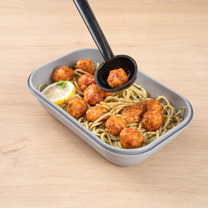 Futura 34 oz Matte Gray Plastic Tamper-Evident Take Out Container - with Lid, Microwavable - 8 3/4" x 6" x 2 1/4" - 100 count box