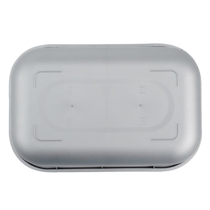 Futura 68 oz Matte Gray Plastic Tamper-Evident Take Out Container - with Lid, Microwavable - 8 3/4" x 6" x 3 3/4" - 100 count box