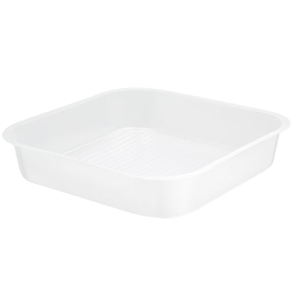 Futura 14 oz Clear Plastic Insert Tray - Fits 34 oz Bowl, Microwavable - 100 count box