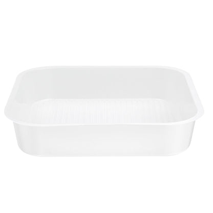 Futura 14 oz Clear Plastic Insert Tray - Fits 34 oz Bowl, Microwavable - 100 count box