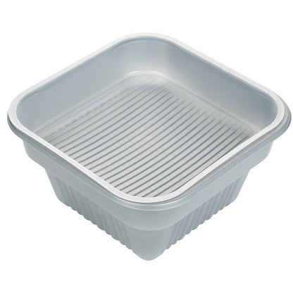 Futura 14 oz Clear Plastic Insert Tray - Fits 34 oz Bowl, Microwavable - 100 count box