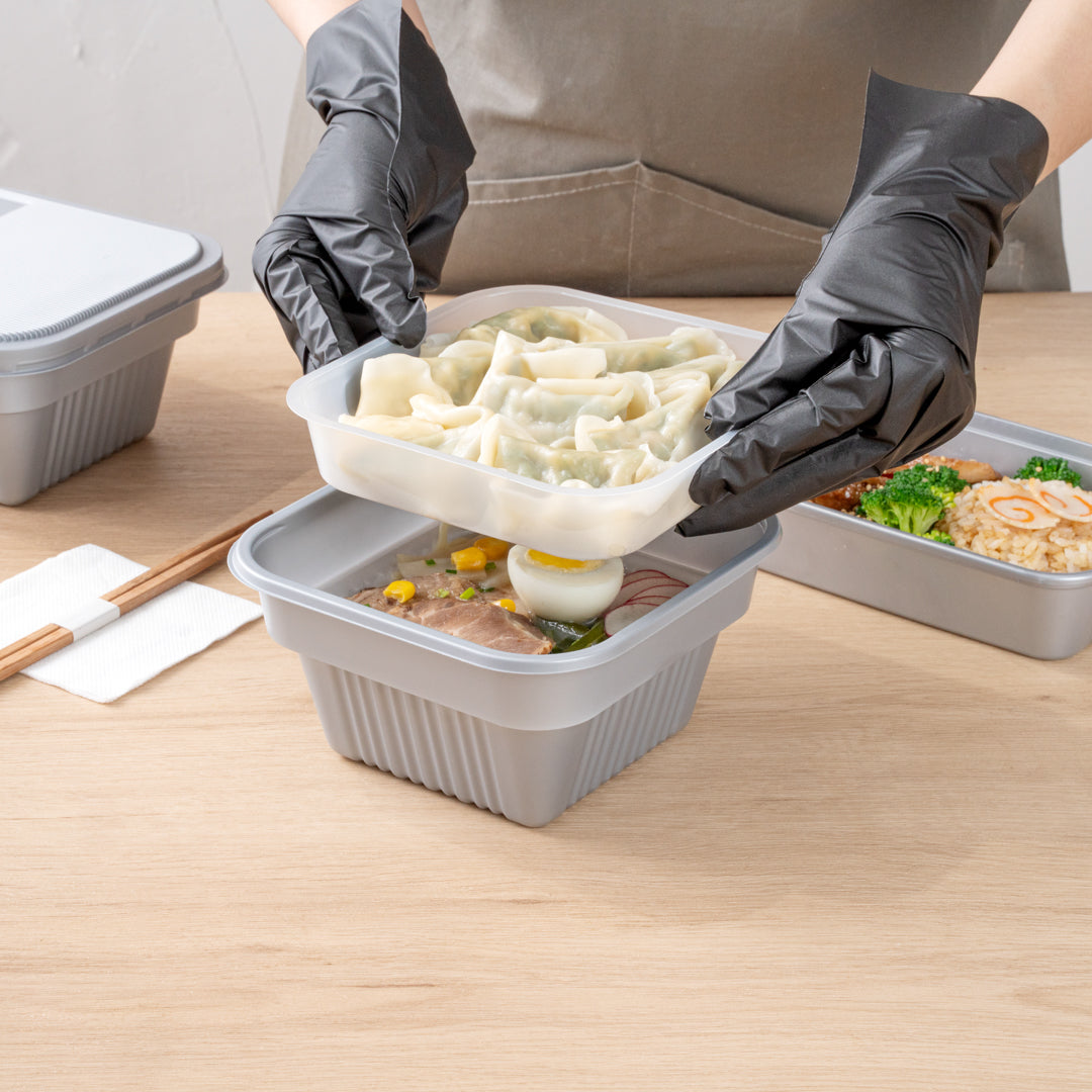 Futura 14 oz Clear Plastic Insert Tray - Fits 34 oz Bowl, Microwavable - 100 count box