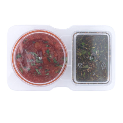 Futura 5 oz Clear Plastic Sauce Container - with Hinged Lid, 2-Compartment, Microwavable - 4" x 3 1/4" x 1" - 100 count box