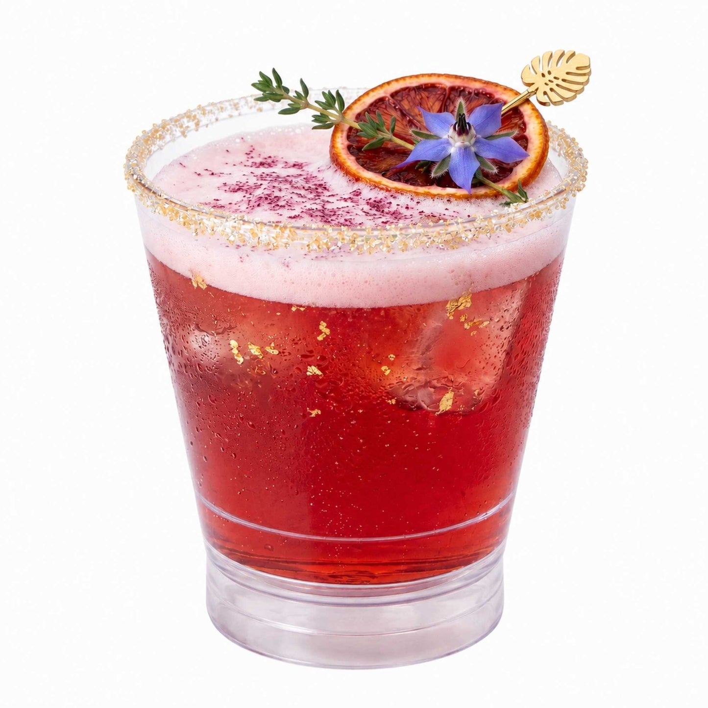 Bev Tek 9 oz SAN Plastic Old Fashioned Glass - Stackable - 3 1/2" x 3 1/2" x 3 3/4" - 12 count box