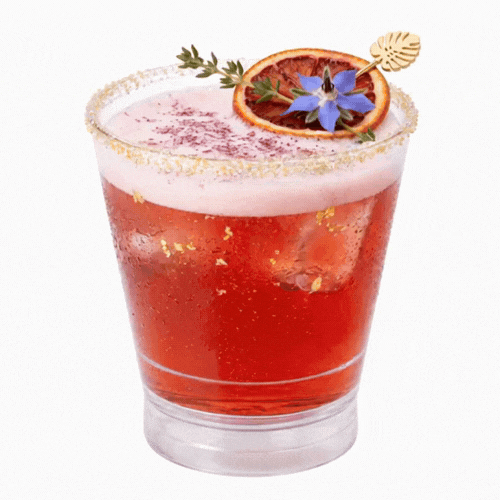 Bev Tek 9 oz SAN Plastic Old Fashioned Glass - Stackable - 3 1/2" x 3 1/2" x 3 3/4" - 12 count box