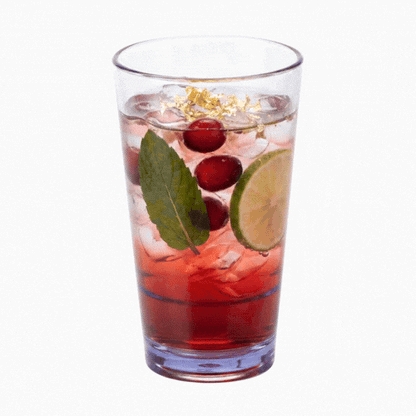 Bev Tek 14 oz SAN Plastic Highball Glass - Stackable - 3 1/4" x 3 1/4" x 5 1/2" - 12 count box