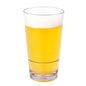 Bev Tek 16 oz SAN Plastic Pint Glass - Stackable - 3 1/2" x 3 1/2" x 5 3/4" - 12 count box