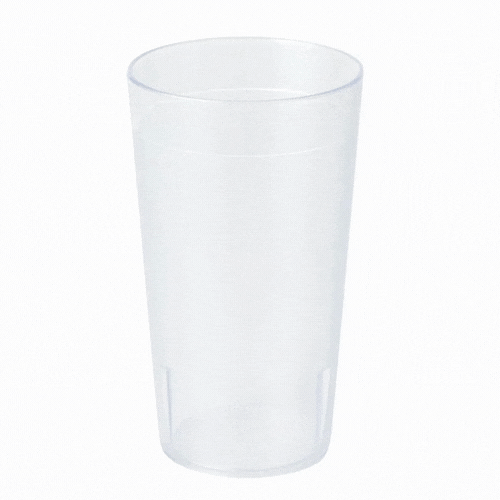Bev Tek 12 oz SAN Plastic Tumbler - Pebbled - 3" x 3" x 5" - 12 count box