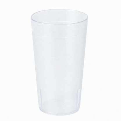 Bev Tek 12 oz SAN Plastic Tumbler - Pebbled - 3" x 3" x 5" - 12 count box