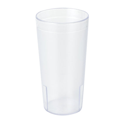 Bev Tek 20 oz SAN Plastic Tumbler - Pebbled - 3 1/2" x 3 1/2" x 6 1/2" - 12 count box