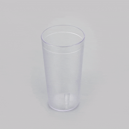 Bev Tek 20 oz SAN Plastic Tumbler - Pebbled - 3 1/2" x 3 1/2" x 6 1/2" - 12 count box
