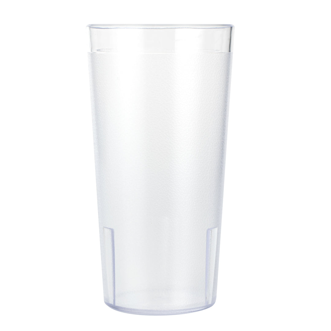 Bev Tek 20 oz SAN Plastic Tumbler - Pebbled - 3 1/2" x 3 1/2" x 6 1/2" - 12 count box