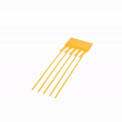 Serve Secure Yellow Security Seal / Zip Tie - Tamper-Evident, Self-Locking - 15 3/4" - 100 count box