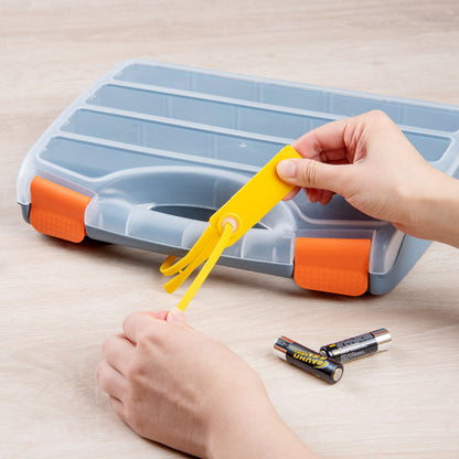 Serve Secure Yellow Security Seal / Zip Tie - Tamper-Evident, Self-Locking - 15 3/4" - 100 count box
