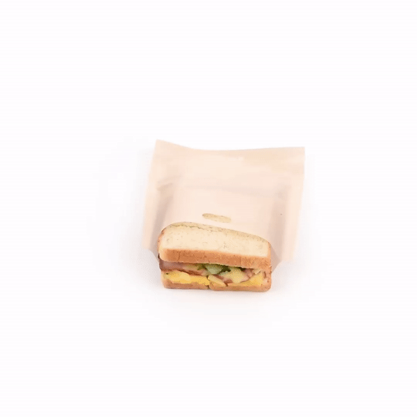 Bag Tek Kraft Plastic Medium Toaster Bag - Non-Stick, Heat-Resistant, Semi-Disposable - 7 1/2" x 6 3/4" - 10 count box