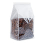 Bag Tek White Cotton Paper Tin Tie Bag - with Clear Window - 5" x 4" x 11 1/4" - 100 count box