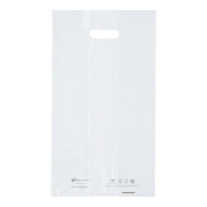 Saving Nature Clear Plastic Take Out Bag - Fits 4-Cup Drink Carrier - 17 3/4" x 9 3/4" x 7" - 100 count box
