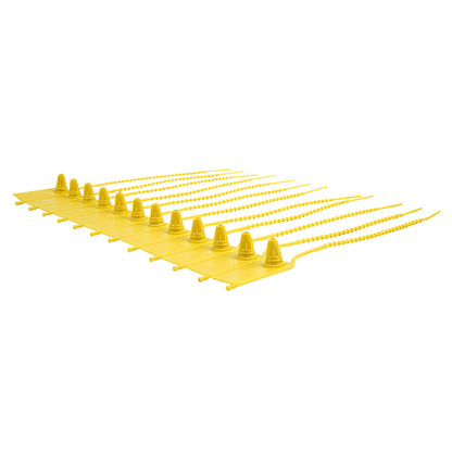 Serve Secure Yellow Security Zip Tie - Tamper-Evident - 7 3/4" - 100 count box