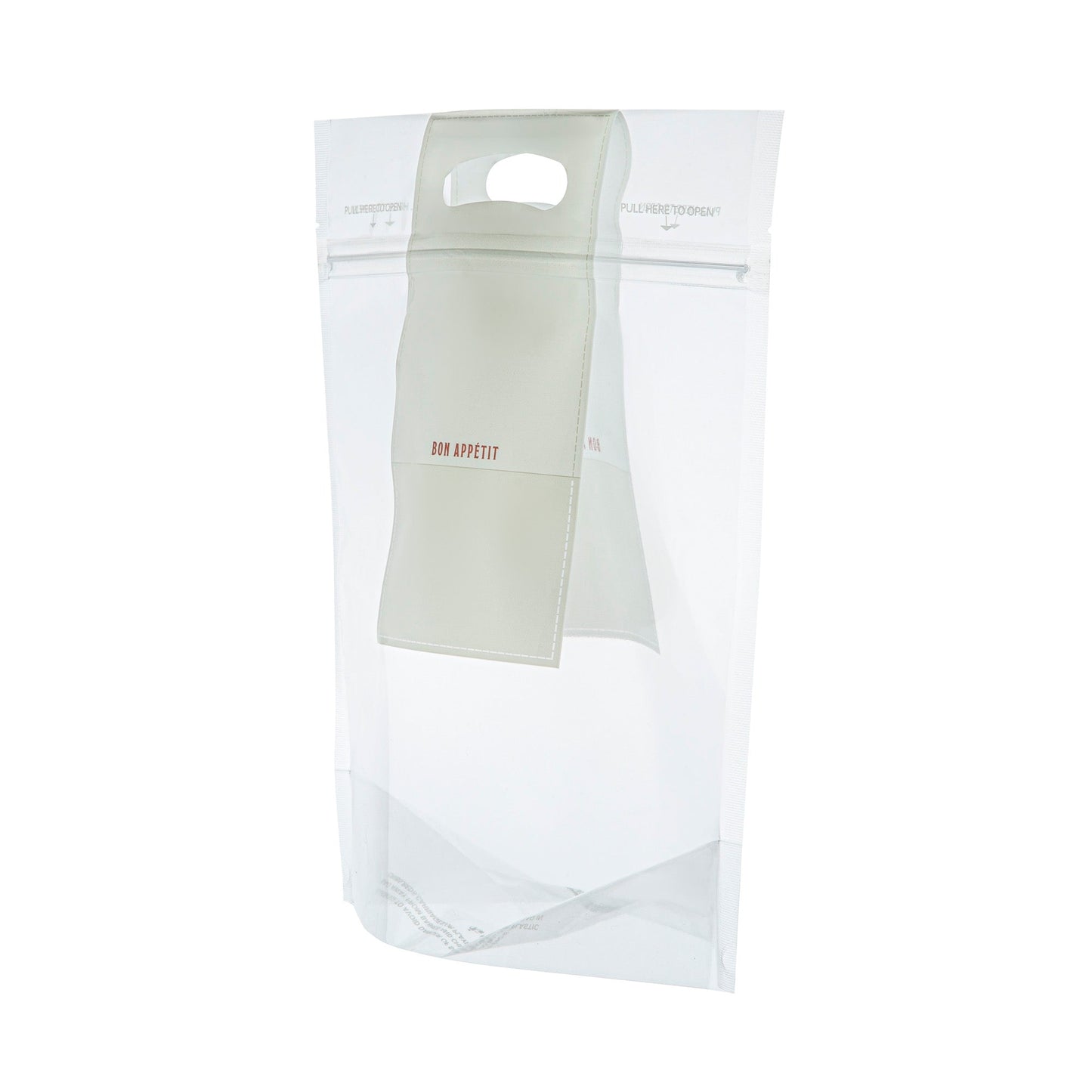 Bag Tek Clear Plastic Gusset Zip Bag - with Handles - 8 1/4" x 3 1/2" x 10 1/2" - 100 count box
