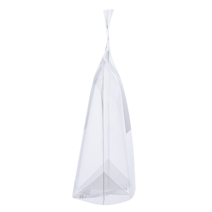 Bag Tek Clear Plastic Gusset Zip Bag - with Handles - 8 1/4" x 3 1/2" x 10 1/2" - 100 count box