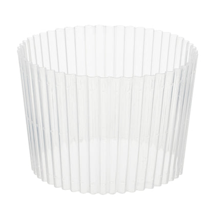 Bev Tek Clear Plastic Ripple Hot / Cold Cup Sleeve - Fits 12, 16 and 24 oz - 1000 count box