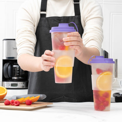 Bev Tek Clear Plastic Ripple Hot / Cold Cup Sleeve - Fits 12, 16 and 24 oz - 50 count box
