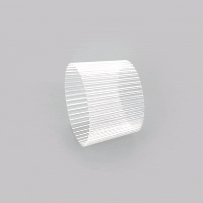 Bev Tek Clear Plastic Ripple Hot / Cold Cup Sleeve - Fits 12, 16 and 24 oz - 1000 count box