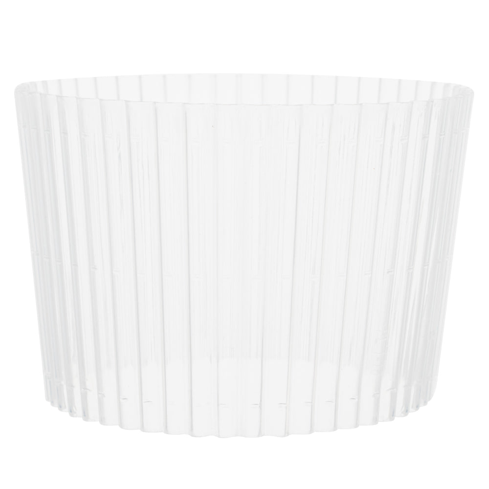 Bev Tek Clear Plastic Ripple Hot / Cold Cup Sleeve - Fits 12, 16 and 24 oz - 1000 count box