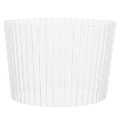 Bev Tek Clear Plastic Ripple Hot / Cold Cup Sleeve - Fits 12, 16 and 24 oz - 1000 count box