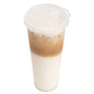 Bev Tek Clear Plastic 2-in-1 Straw or Sippy Cup Lid - with Two Plugs, Fits 12, 16 and 24 oz - 25 count box