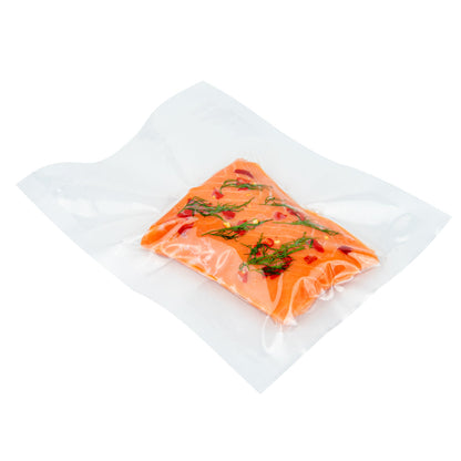 Fresh Hero Clear Plastic Vacuum Packaging Bag - for Chamber Vacuum Sealer, 3 mil, BPA-Free - 6" x 8" - 100 count box