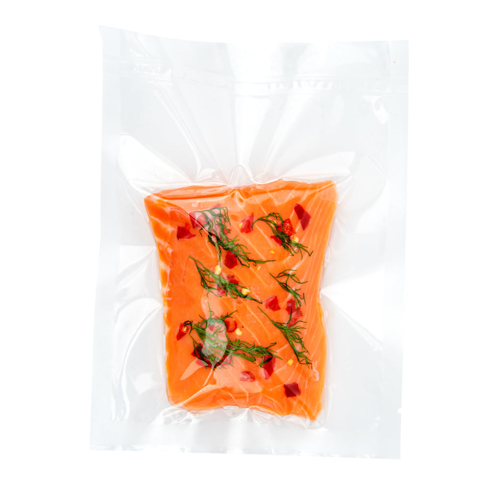 Fresh Hero Clear Plastic Vacuum Packaging Bag - for Chamber Vacuum Sealer, 3 mil, BPA-Free - 6" x 8" - 100 count box