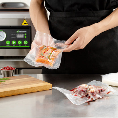 Fresh Hero Clear Plastic Vacuum Sealer Bags - for Chamber Vacuum Sealer, 3 mil, BPA-Free - 6" x 8" - 1000 count box