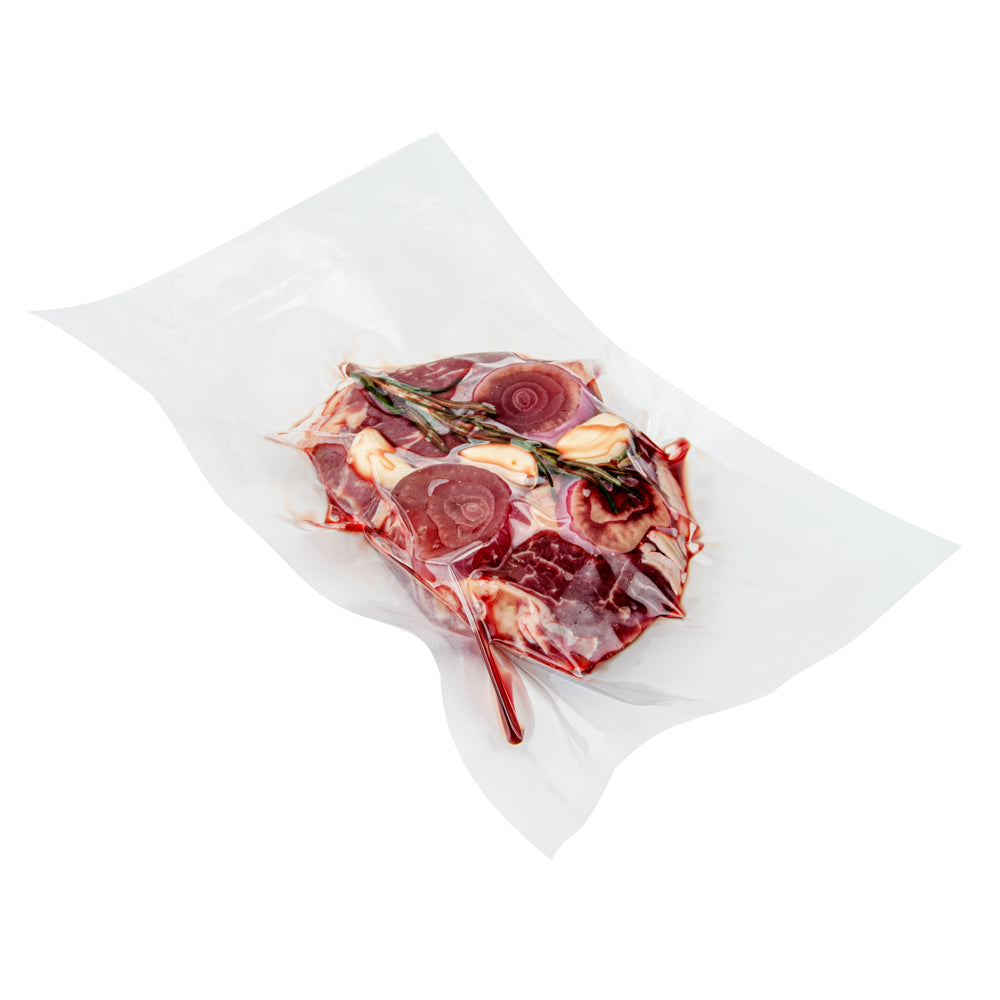 Fresh Hero Clear Plastic Vacuum Packaging Bag - for Chamber Vacuum Sealer, 3 mil, BPA-Free - 10" x 6" - 100 count box