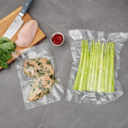Fresh Hero Clear Plastic Vacuum Sealer Bag - for Chamber Vacuum Sealer, 3 mil, BPA-Free - 12" x 8" - 1000 count box