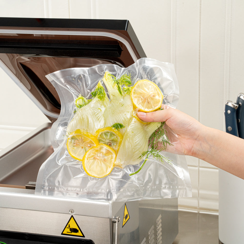 Fresh Hero Clear Plastic Vacuum Sealer Bags - for Chamber Vacuum Sealer, 3 mil, BPA-Free - 10" x 10" - 1000 count box