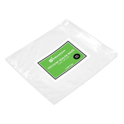 Fresh Hero Clear Plastic Vacuum Packaging Bag - for Chamber Vacuum Sealer, 3 mil, BPA-Free - 14" x 12" - 100 count box
