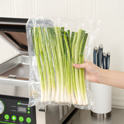 Fresh Hero Clear Plastic Vacuum Packaging Bag - for Chamber Vacuum Sealer, 3 mil, BPA-Free - 14" x 12" - 100 count box