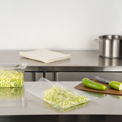 Fresh Hero Clear Plastic Vacuum Packaging Bag - for Chamber Vacuum Sealer, 4 mil, BPA-Free - 16" x 12" - 100 count box