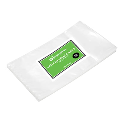 Fresh Hero Clear Plastic Vacuum Packaging Bag - for Chamber Vacuum Sealer, 3 mil, BPA-Free - 18" x 10" - 100 count box