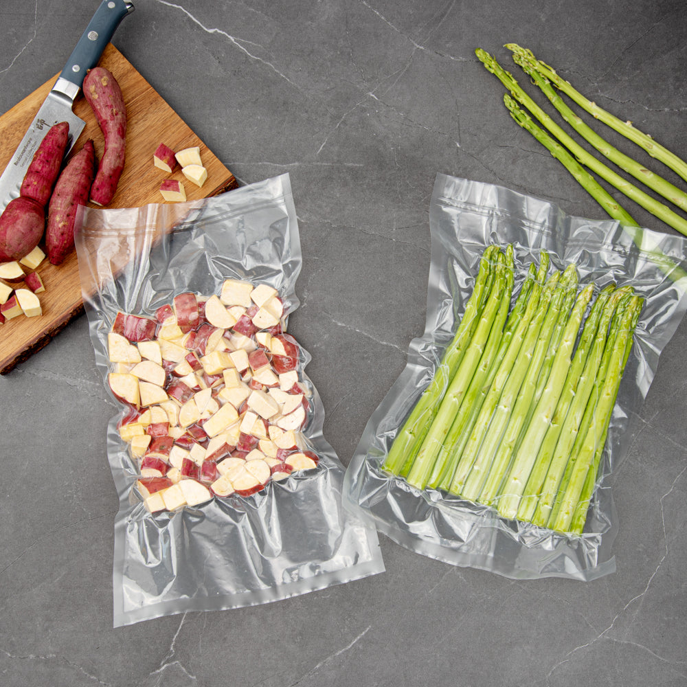 Fresh Hero Clear Plastic Vacuum Sealer Bags - for Chamber Vacuum Sealer, 3 mil, BPA-Free - 18" x 10" - 1000 count box