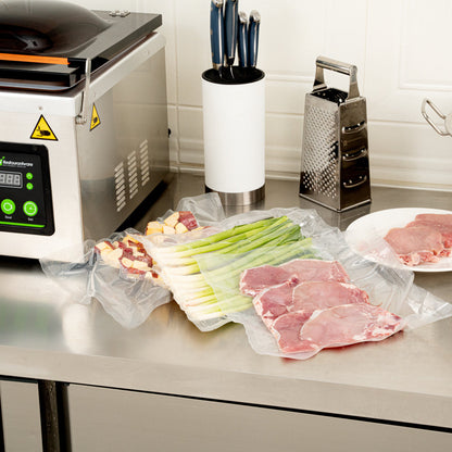 Fresh Hero Clear Plastic Vacuum Sealer Bags - for Chamber Vacuum Sealer, 3 mil, BPA-Free - 18" x 10" - 1000 count box