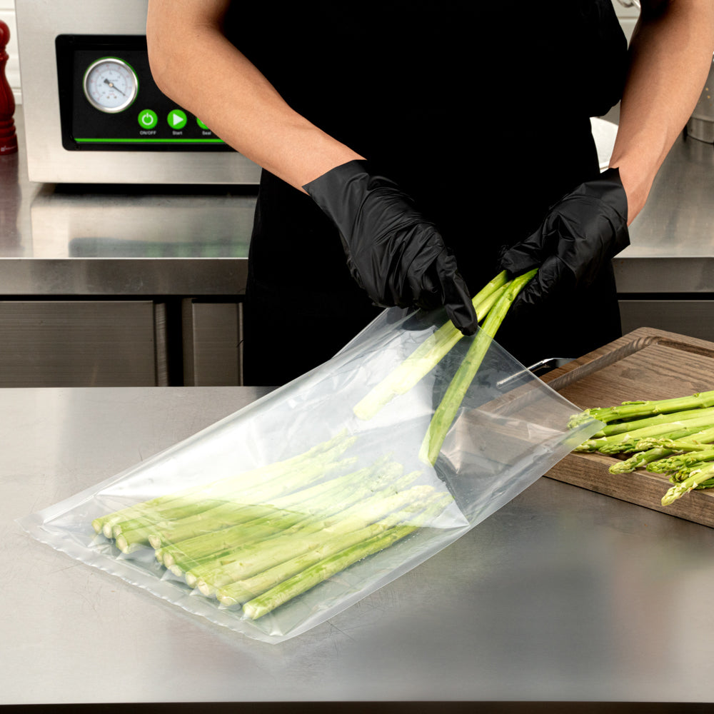 Fresh Hero Clear Plastic Vacuum Packaging Bag - for Chamber Vacuum Sealer, 3 mil, BPA-Free - 16" x 12" - 100 count box