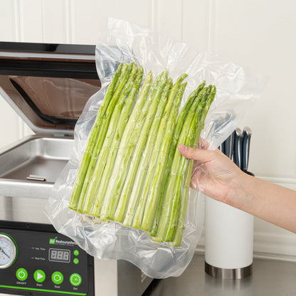 Fresh Hero Clear Plastic Vacuum Sealer Bags - for Chamber Vacuum Sealer, 3 mil, BPA-Free - 16" x 12" - 1000 count box
