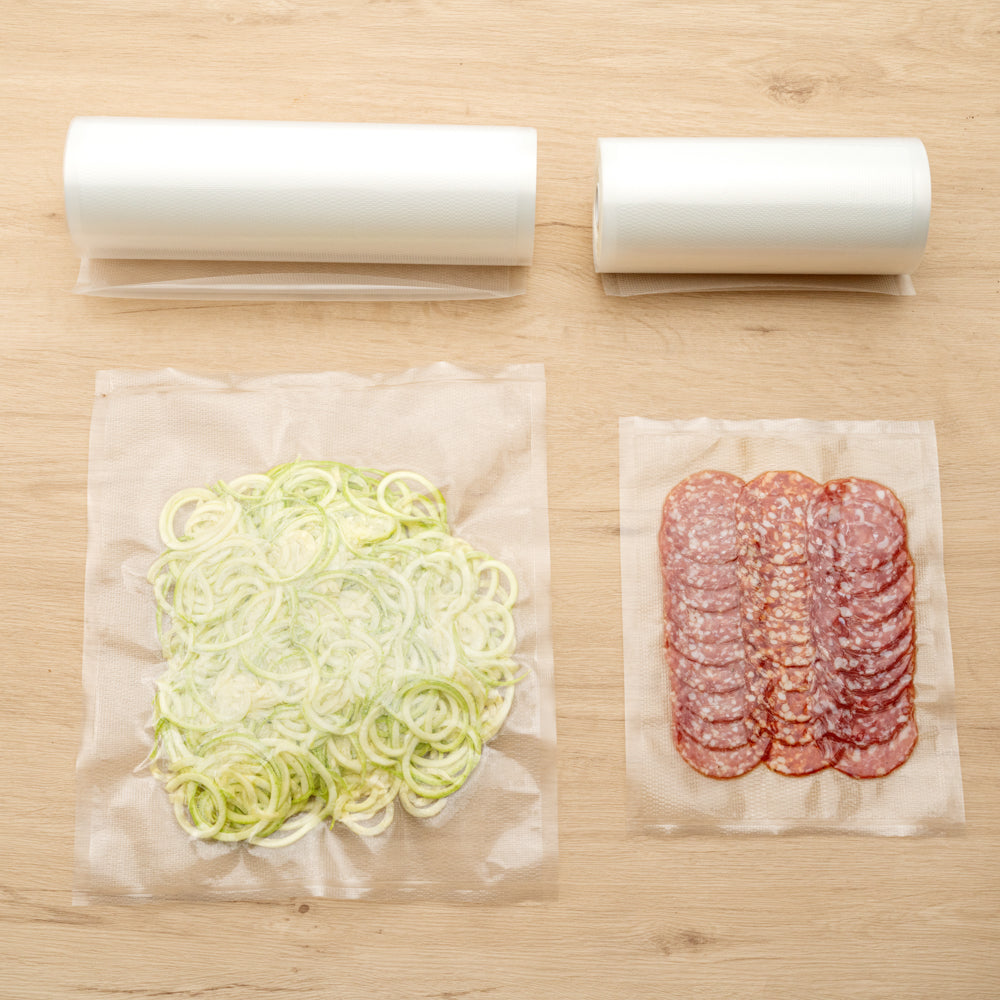 Fresh Hero Clear Plastic Full Mesh External Packaging Bag Roll - 3 mil - 8" x 50' - 1 count box