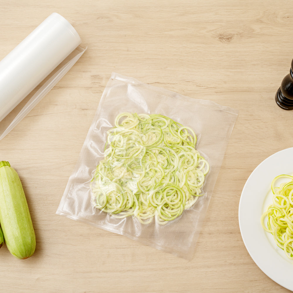 Fresh Hero Clear Plastic Full Mesh External Vacuum Sealer Bag Roll - 3 mil - 11 1/2" x 50' - 10 count box