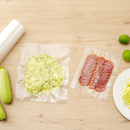 Fresh Hero Clear Plastic Full Mesh External Vacuum Sealer Bag Roll - 3 mil - 11 1/2" x 50' - 10 count box